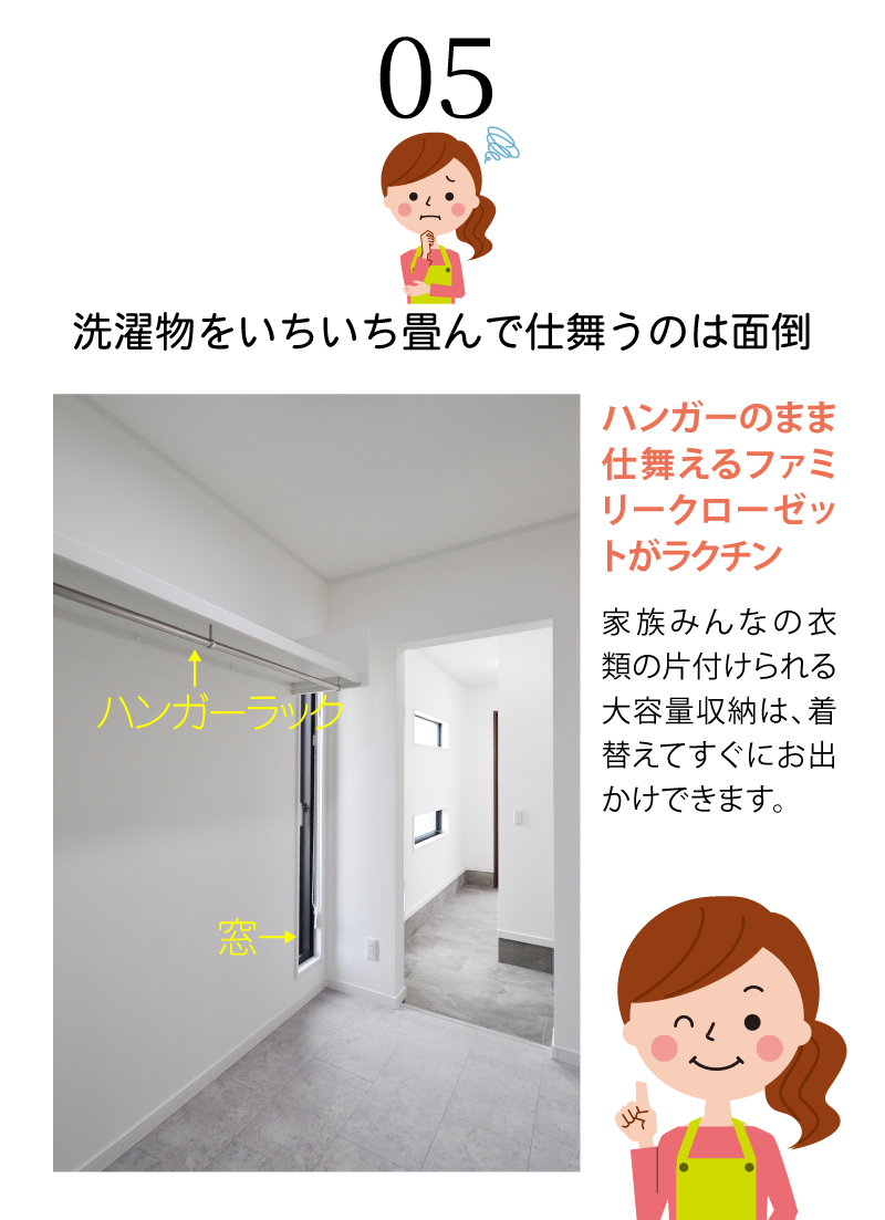 機能的なシステムキッチンとランドリールーム