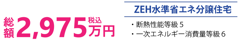 総額2,975万円(税込)