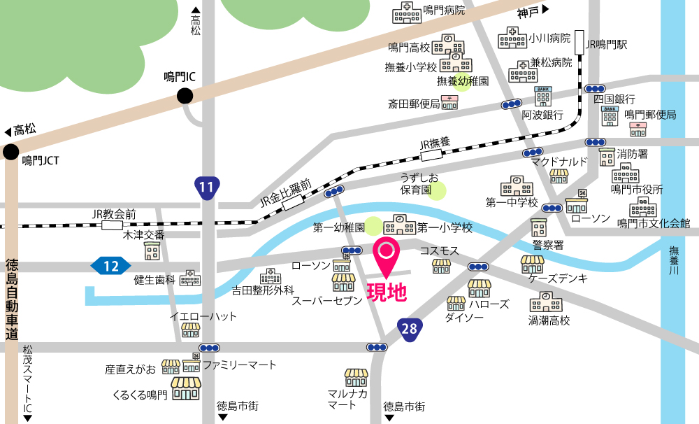 徳島県鳴門市大津町吉永