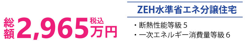総額2,965万円(税込)