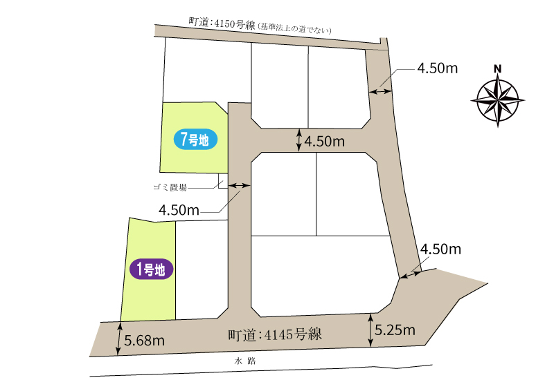 北島町中村城屋敷の区画図
