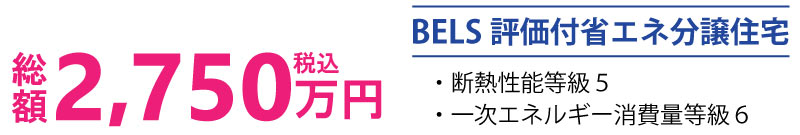 総額2,750万円（税込）