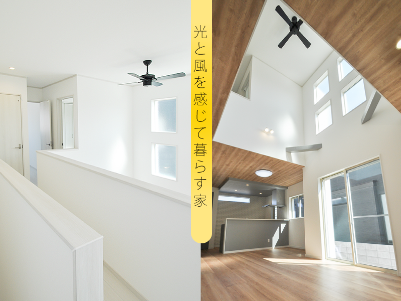 光と風を感じて暮らす家